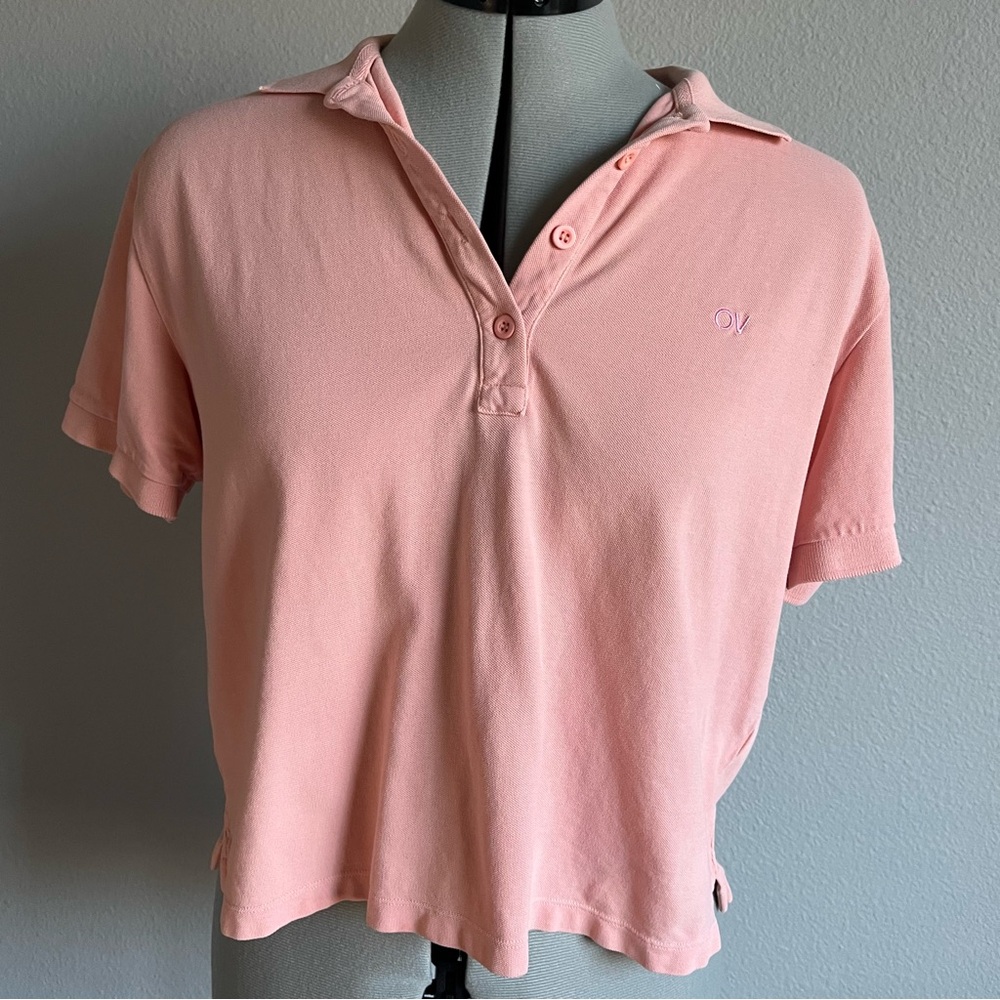 Outdoor Voices Pink Polo Shirt
